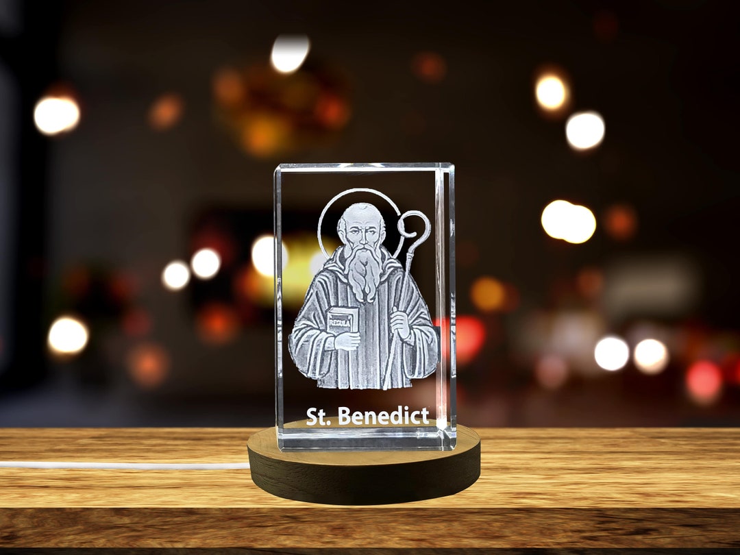 St. Benedict Patron Saint of Europe and Monks Gift Religious 3D
