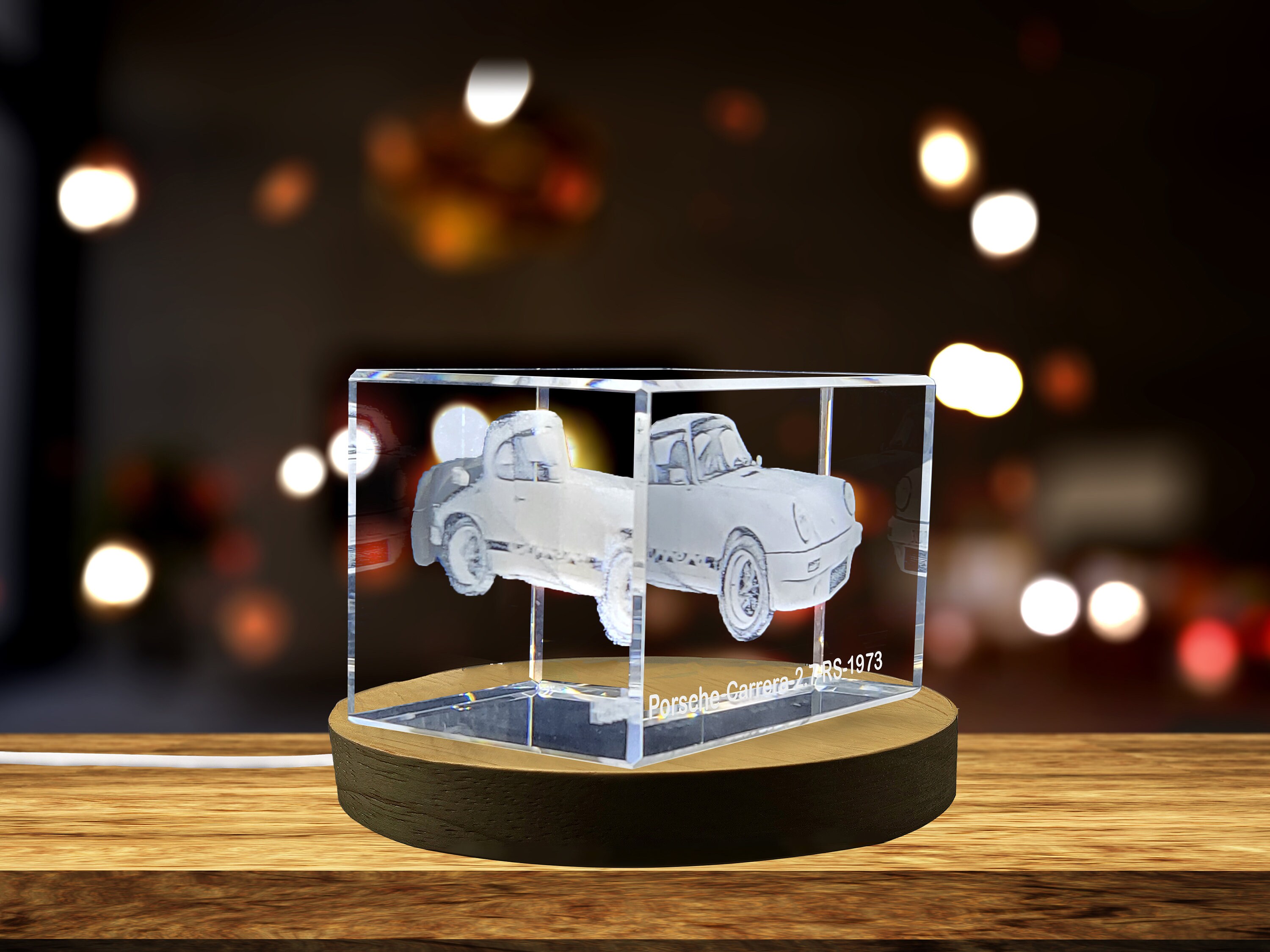 ❤️カッコいい！ポルシェ911 クリスタルガラス ファッション 置物 約