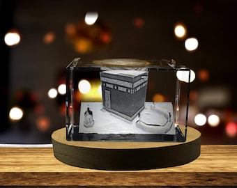 Al-Kaaba | 3D-Engraved-Crystal-Keepsake | Unique Recognition Gift & Collectible