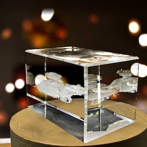 Niterói Contemporary Art Museum 3D Engraved Crystal Keepsake Souvenir