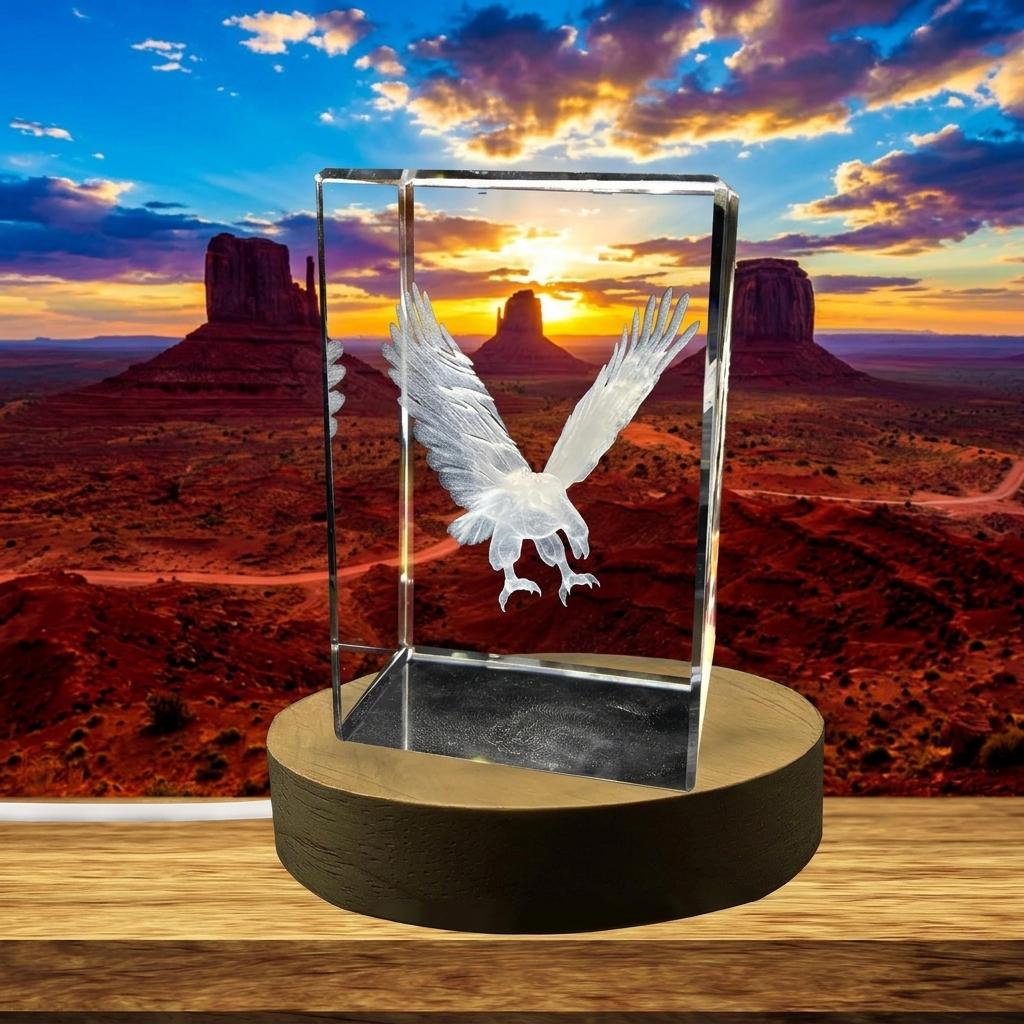 Crystal Glass Eagle - Etsy