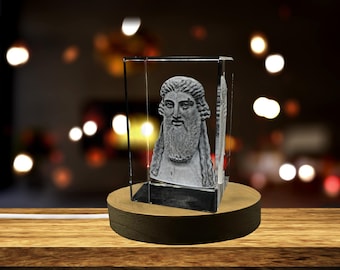 Dionysus 3D gegraveerd kristal aandenken/cadeau/decor/collectible/souvenir