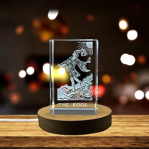 Carta de juego Ace of Diamond: exquisito coleccionable de cristal grabado en 3D