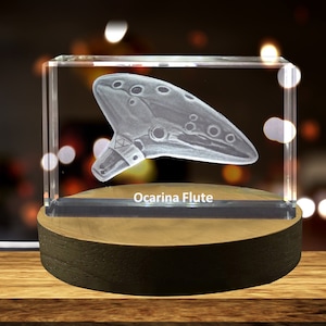 Ocarina 3D Engraved Crystal 3D Engraved Crystal Keepsake/Gift/Decor/Collectible/Souvenir