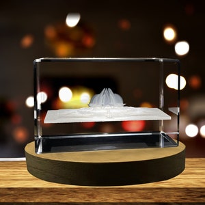 El recuerdo del recuerdo de cristal grabado en 3D del Templo del Loto