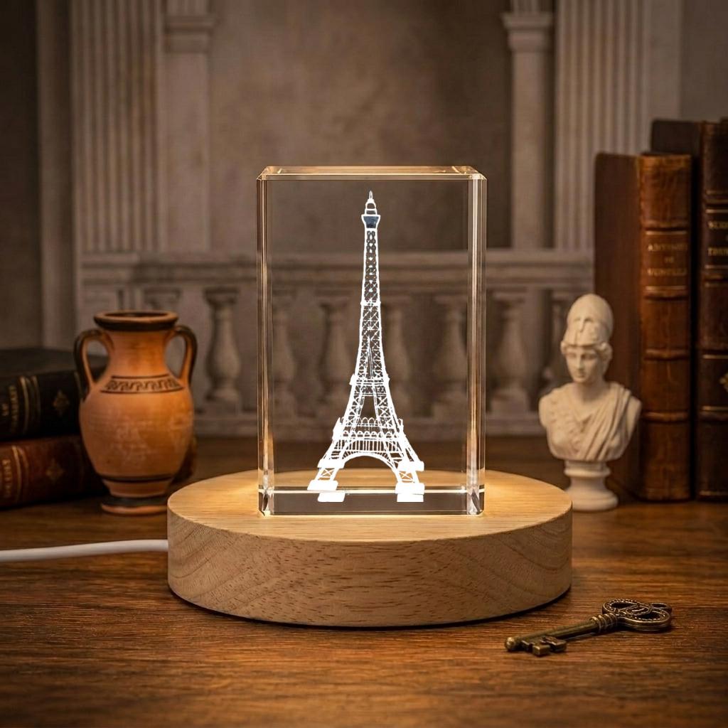 エッフェル塔3D刻印クリスタル記念品お土産 - Etsy 日本