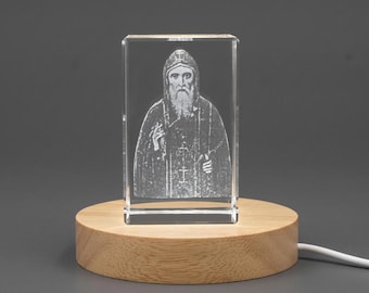 3D Engraved Crystal Art of St. Ammon