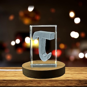 Juego de cristal único de 26 letras: regalos de cristal grabados en 3D para todas las ocasiones
