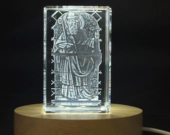 3D Engraved Crystal St. Trophimus of Arles
