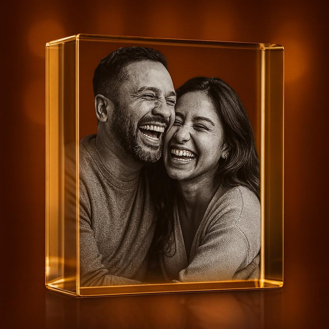 Paperweight Custom Personalized 3D Photo Paperweight: Custom Laser Engraved Gift - Etsy
