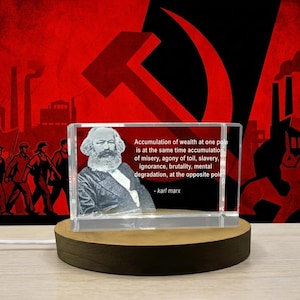 Regalo platónico de arte de cristal grabado en 3D para filósofos y pensadores