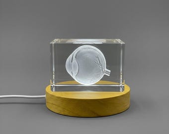 Eye-Art-For-An-Ophthalmologists | Recognition 3D Engraved Crystal