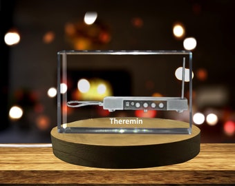 Theremin 3D Engraved Crystal 3D Engraved Crystal Keepsake/Gift/Decor/Collectible/Souvenir