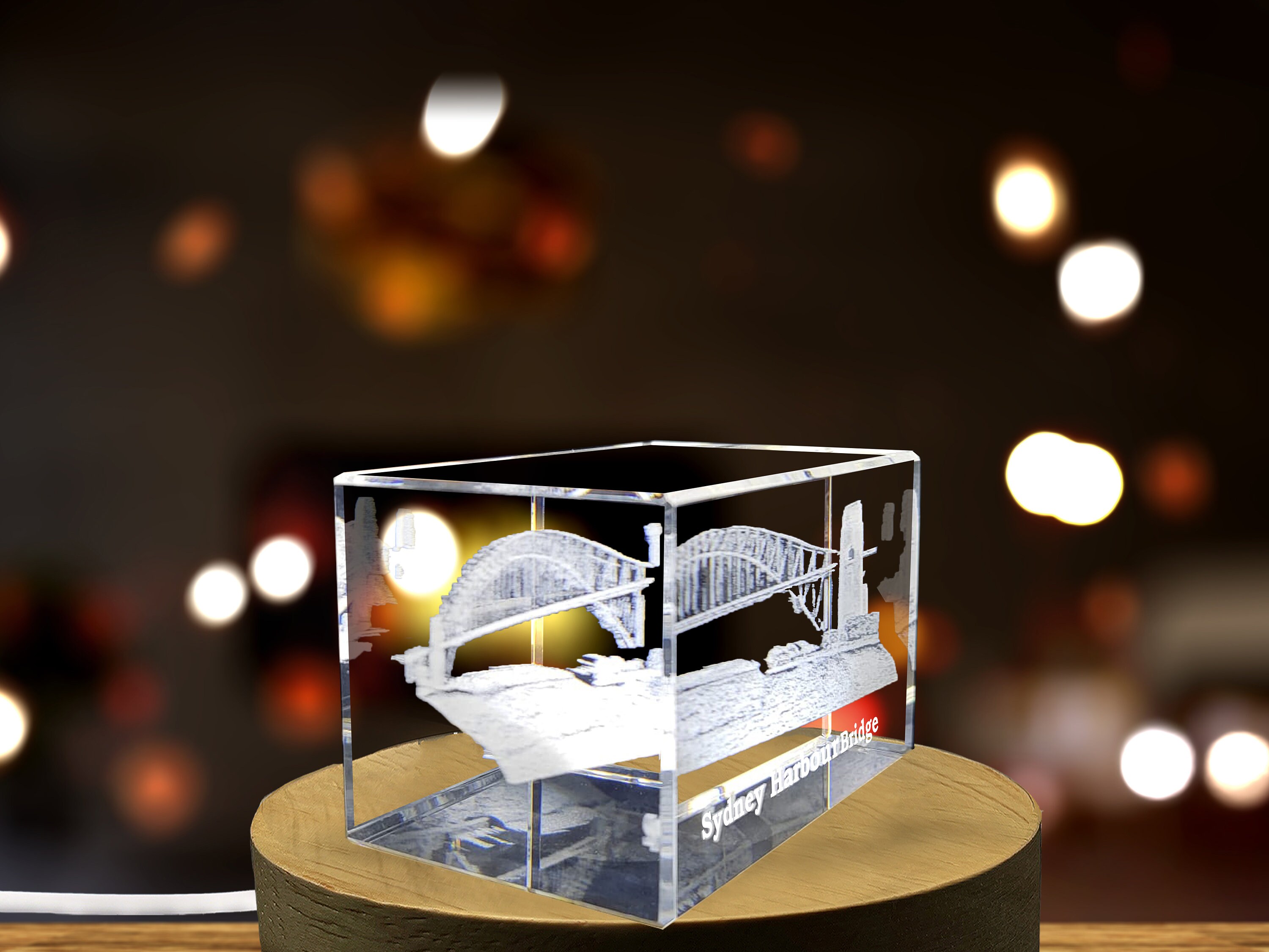 Sydney Harbour Bridge 3D Crystal | Engraved Landmark Souvenir