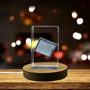 Carte de jeu Ace of Diamond – Exquis cristal gravé en 3D à collectionner