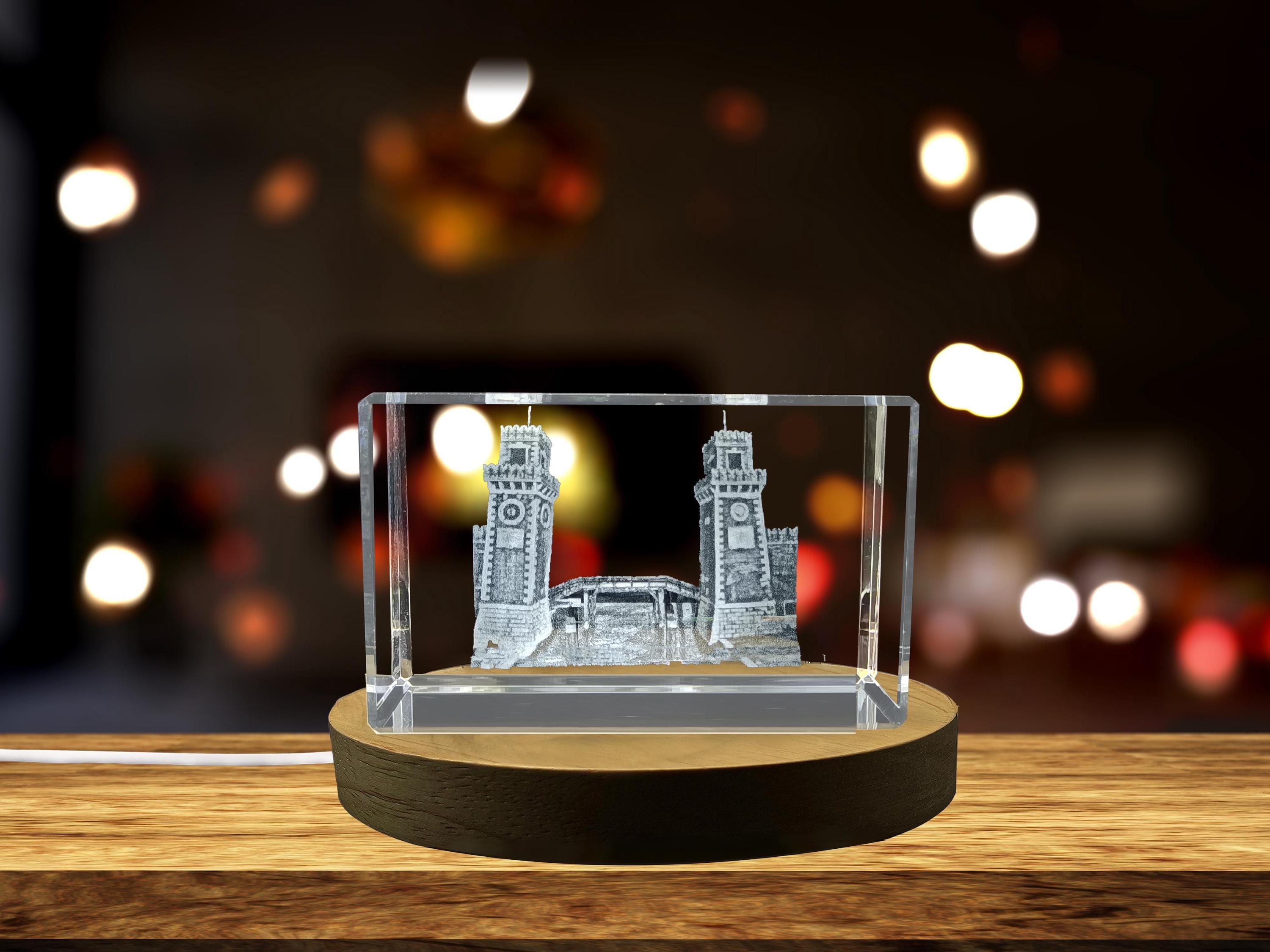 Arsenal of Venice 3D Crystal Engraving - LED Light Base, Venetian