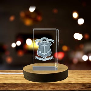 Carta da gioco Ace of Diamond - Squisito oggetto da collezione in cristallo inciso 3D