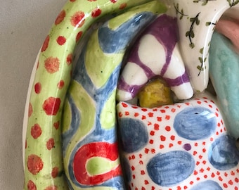 Ceramic wallart decor