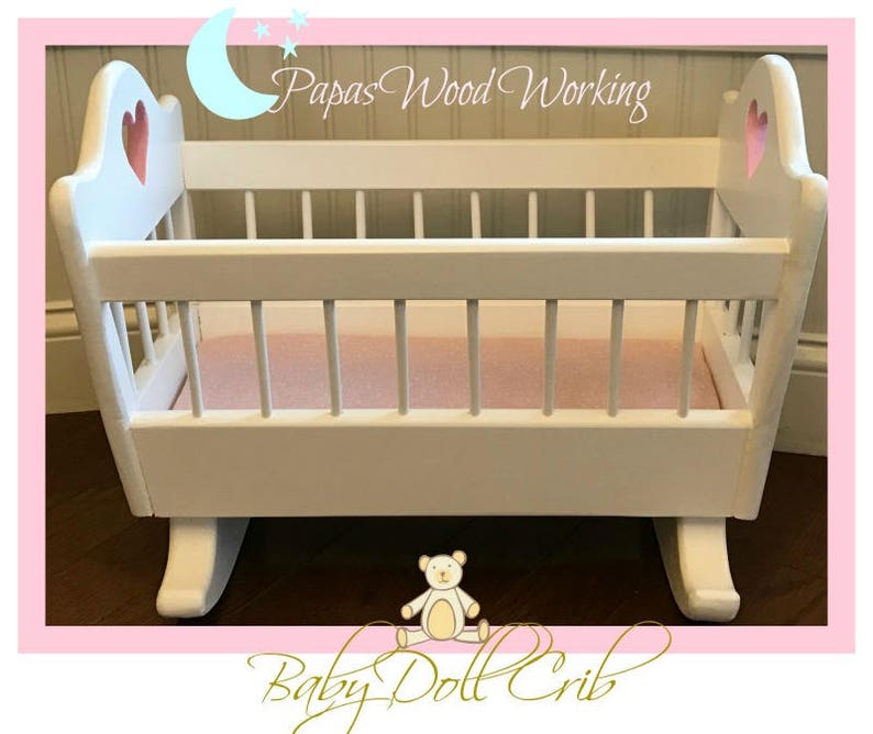 Adorable Custom Crafted Doll Cradle Perfect For American Etsy