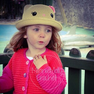 SUPER PINK CARDIGAN crochet pattern
