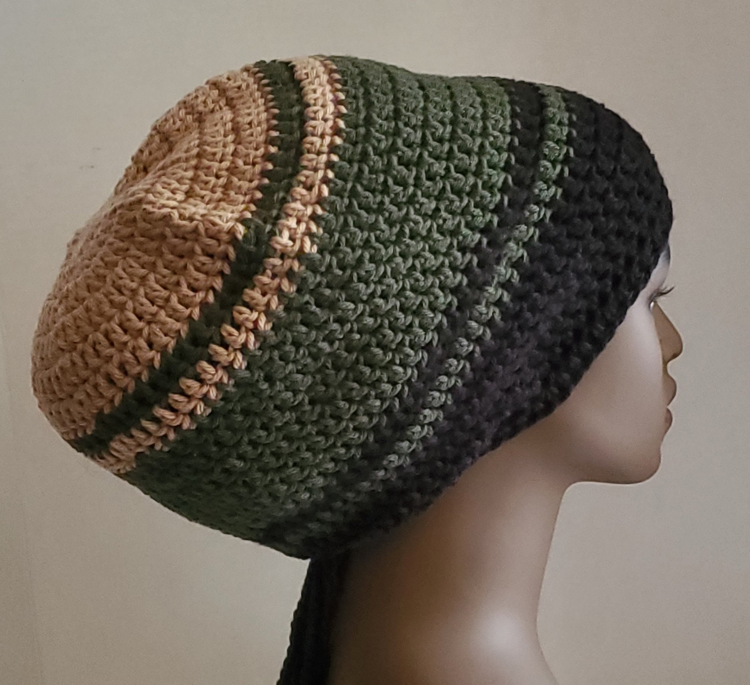 Men's Crochet Dreadlock Tam With 