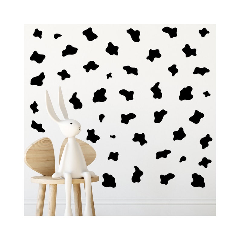 Cow Prints Wall Stickers Removable Wall Art Vinyl Decal Etsy
