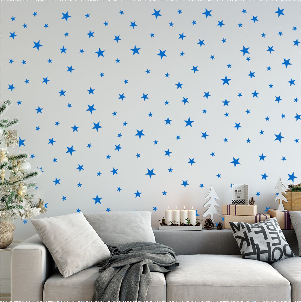Large Decor Sticker Removable Vinyl Decal  BN30 Artistic Star Art Wall Decal 
