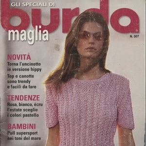 Italienska stickmönster från 2000-talet: Burda Stickning Nummer 307 (Specialutgåva 2002)