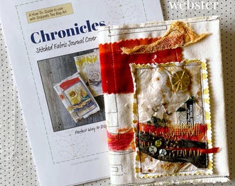 Chronicles PDF instructions and patterns to make a fabric notebook cover