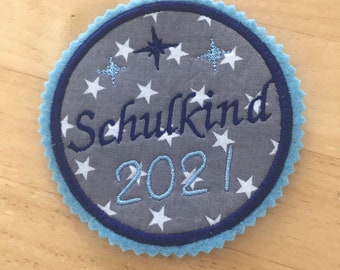 Schulranzen Klettie / Aufnäher / Bügelbild Schulkind 2024