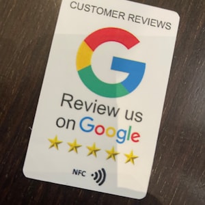 Scheda di recensione Google con NFC della tua attività OFFERTA LIMITATA!! Acquista 3 carte e te ne mando 5