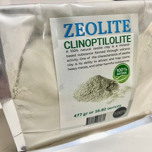 Pure Greek Mineral Zeolite Clay Powder 475grams or 16.6 onches Natural Detoxifier