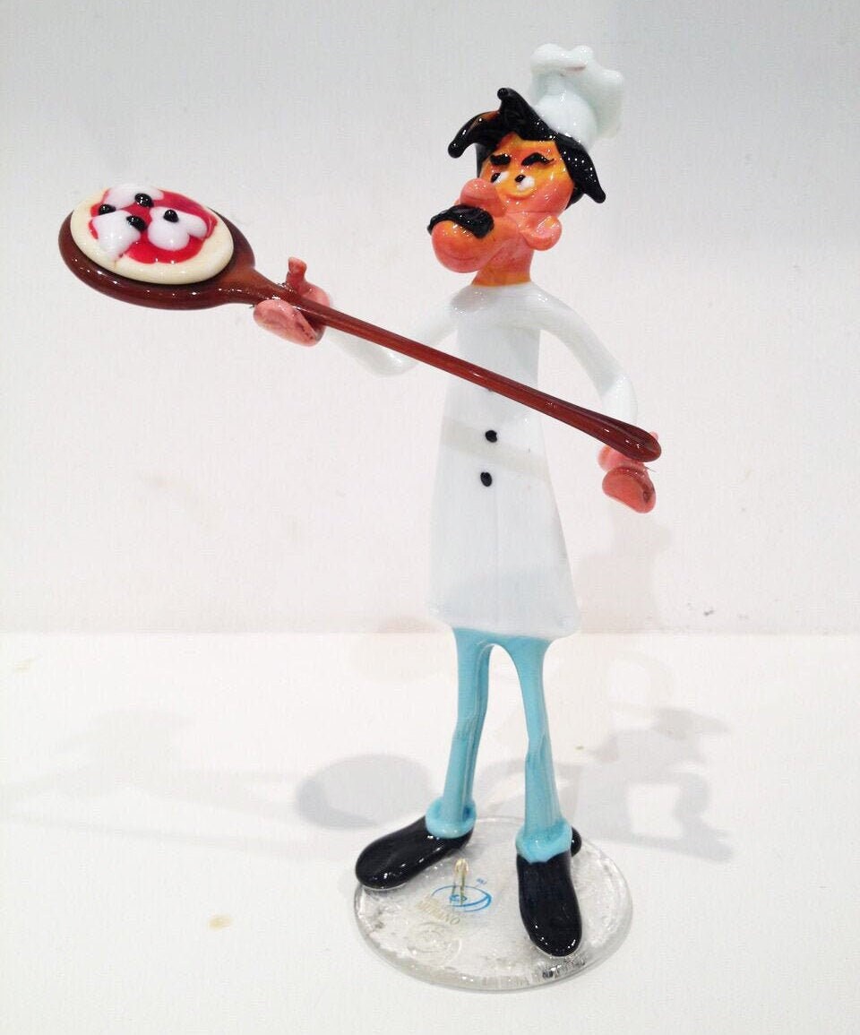 Pizza man figurine - Etsy 日本