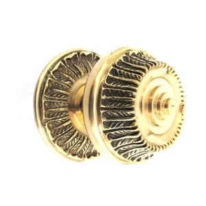 Brass front door knob, new old stock - 3 inch knob - vintage front door hardware. #9C5G64K8
