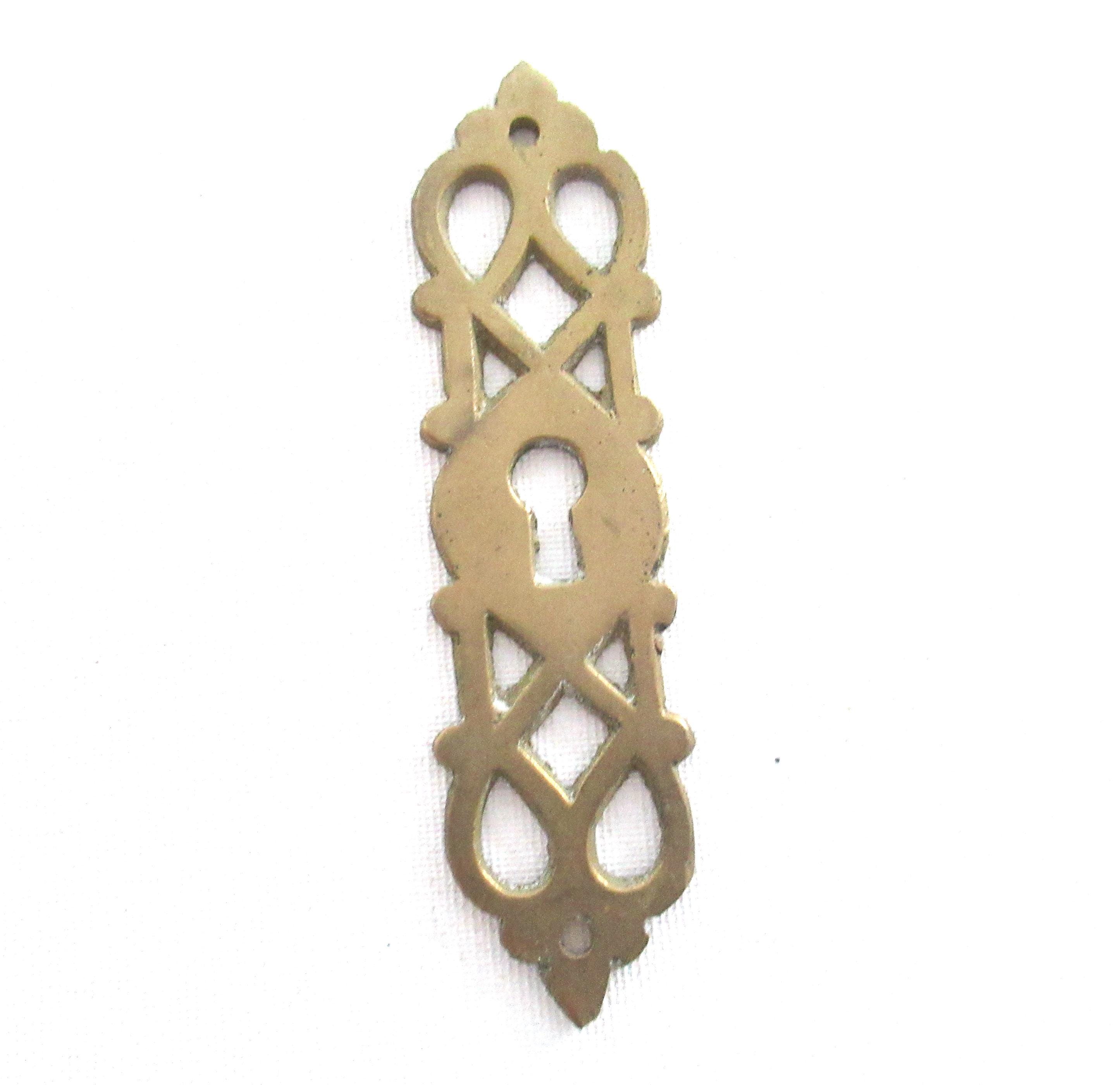 Piastra A Percussione Porta In Ottone &ndash; 114 Mm O 75 Mm &ndash; Scegli Confezione Da 1 A 10 Pezzi