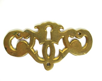 Brass Escutcheon, keyhole cover. #7DCG32K67