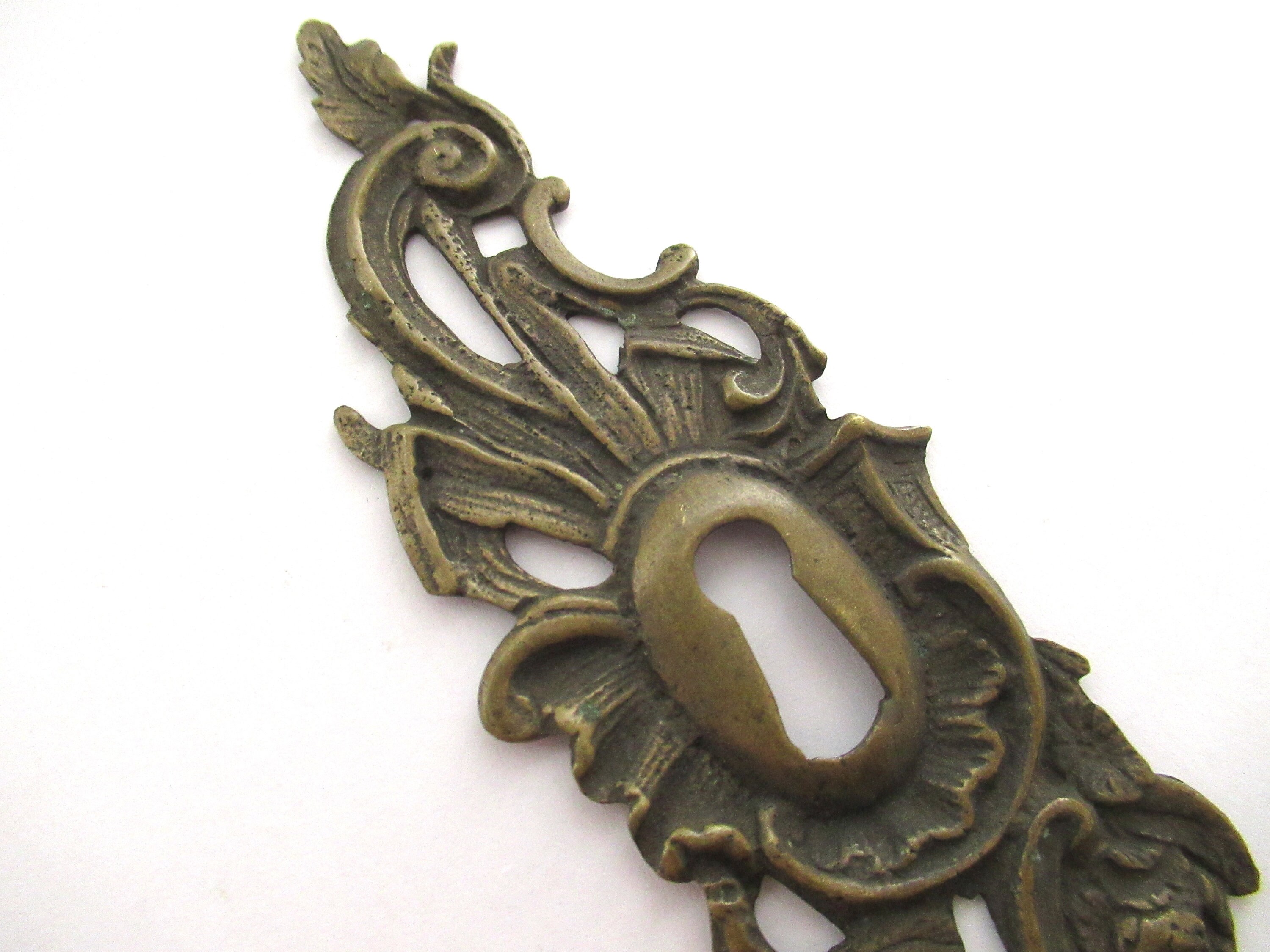 Antique Ornate Keyhole Cover 5 Inch Escutcheon Keyhole Etsy