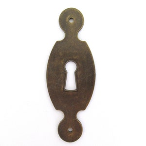 1 (One) Keyhole cover, brass Escutcheon. #8A4G11KF