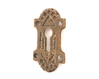 Vintage escutcheon. Keyhole cover for restoration decoration and other projects.