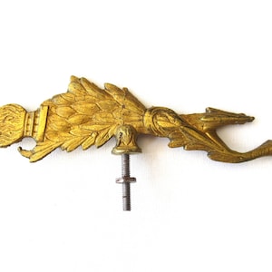 Antique clock embellishment - replacement hardware or for other DIY projects. Clock parts, finial. #9C5G64KB