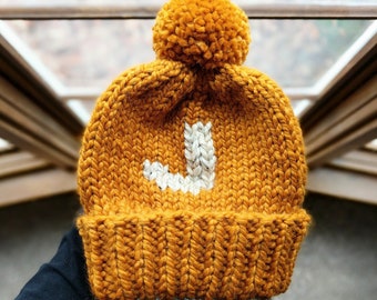CUSTOM Monogram Beanie | Monogrammed Name Hat | Knit Toddler Child Toque | Custom Baby Name Hat | Adult Winter Name Beanie | Bride Beanie
