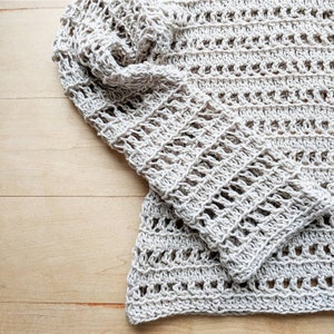 PATTERN: Sun Kissed Sweater Crochet Summer Pullover Crochet Lace Top ...