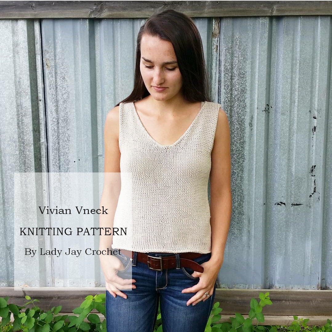 knit v neck tank