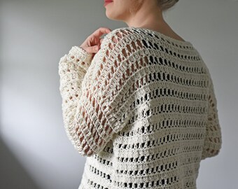 Sweater crochet dama sale