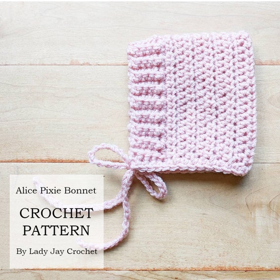 crochet pixie bonnet