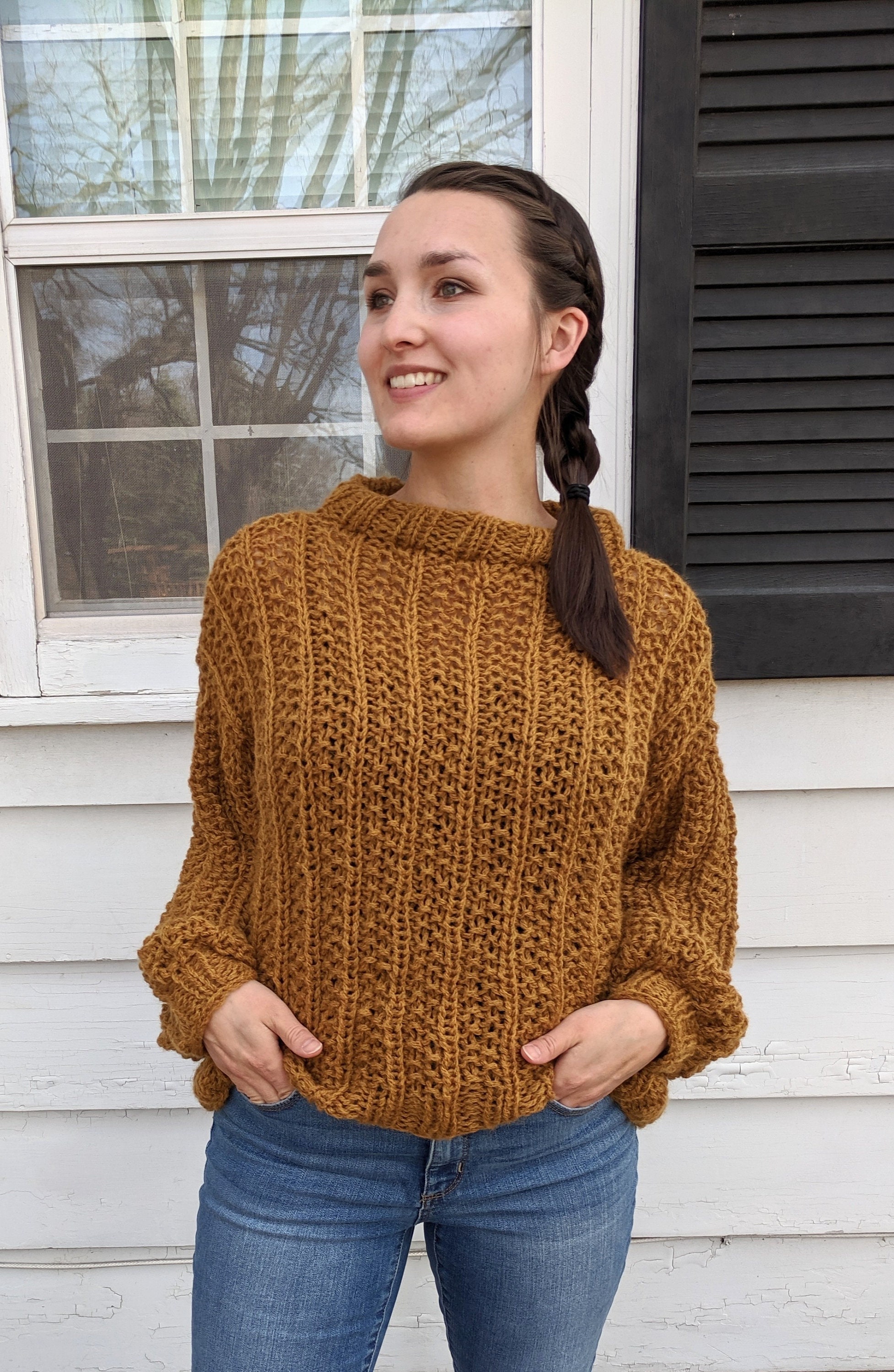 PATTERN: Justyna Jumper | Knit Pullover | Comfy Hygge Knit Sweater