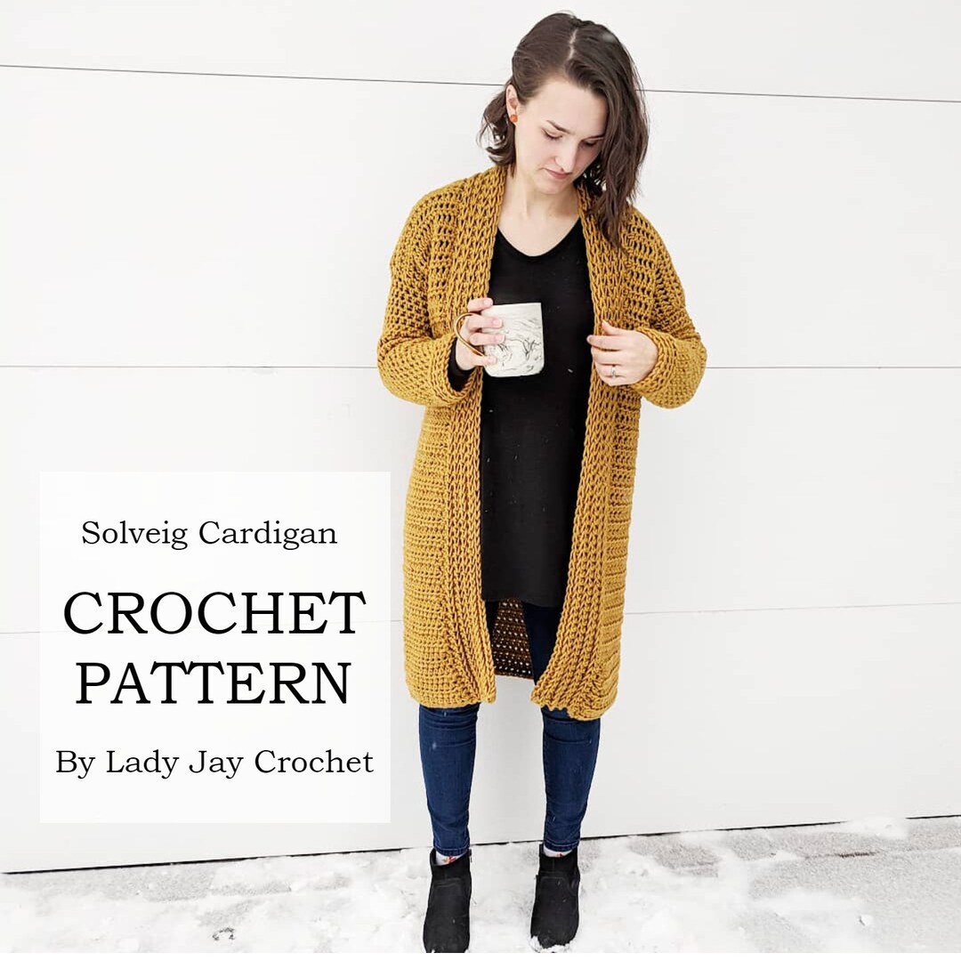PATTERN: Solveig Cardigan Crochet Cardigan Design Long Cardigan Crochet ...