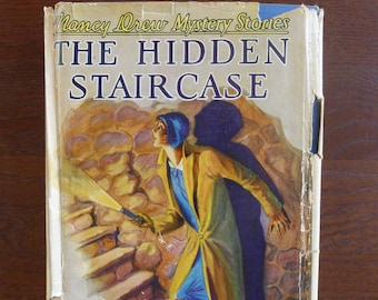 Nancy Drew #2 "The Hidden Staircase", 1934 edition with Original Dust Cover