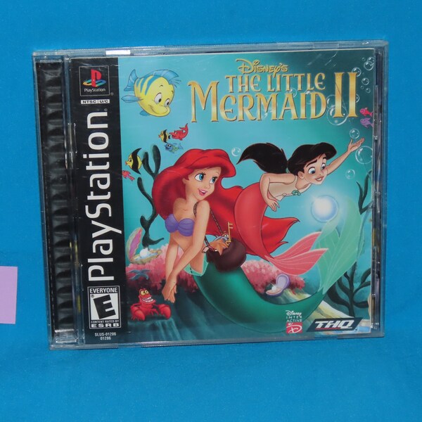 The Little Mermaid II Sony Playstation 1 Vintage Used Video Game (PS1)