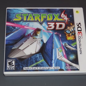 Star Fox 64 3D Nintendo 3DS Reproduction Game Case and Cover 